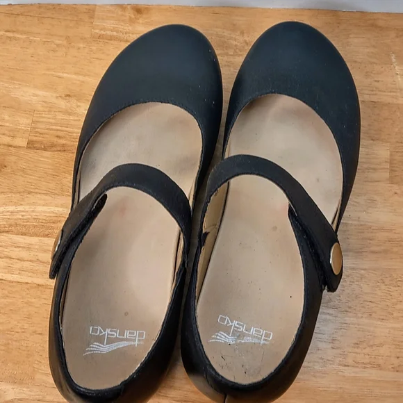 Dansko Black Mary Jane Flats - Picture 3 of 7